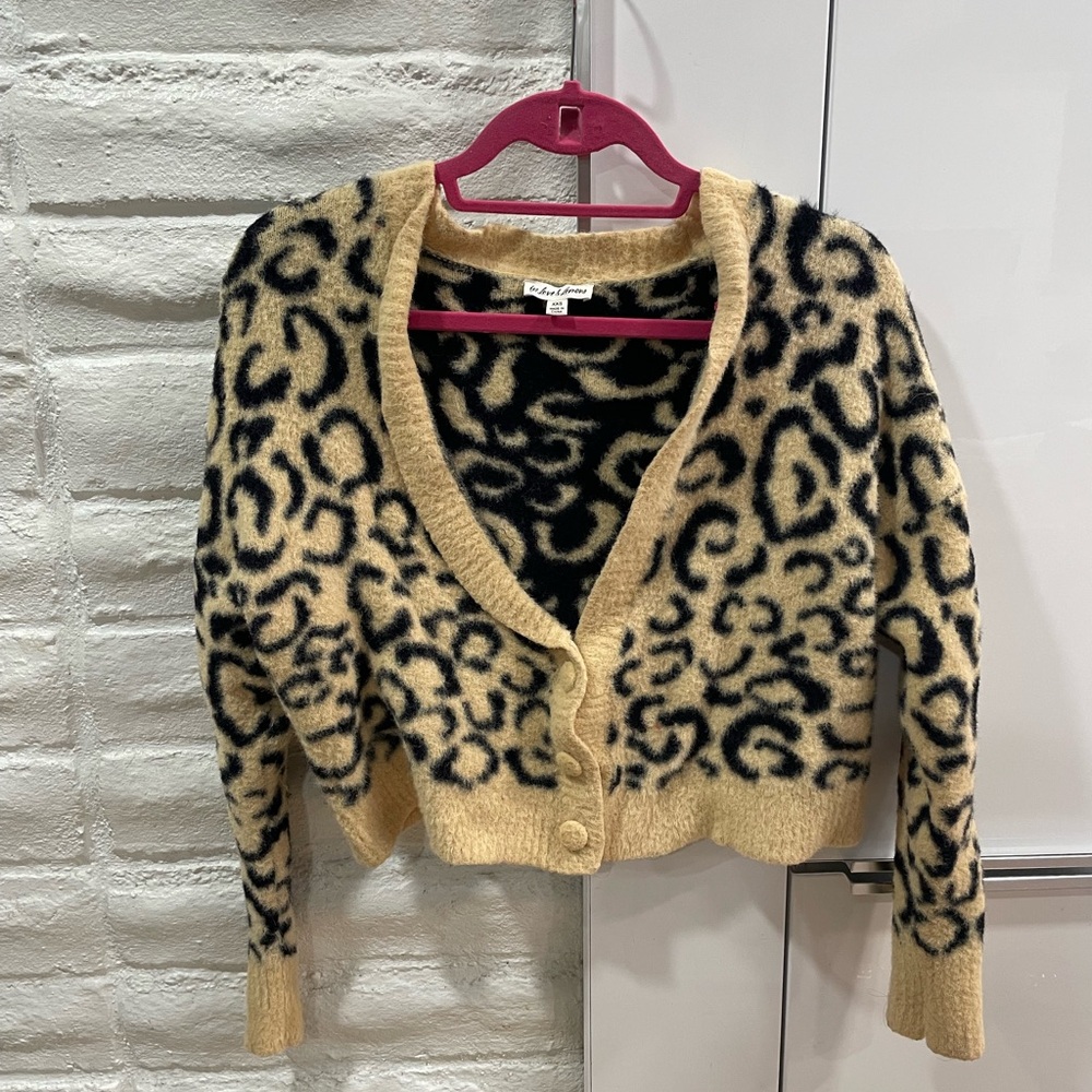 For Love And Lemons Frankie Animal Leopard print and Cardigan XXS